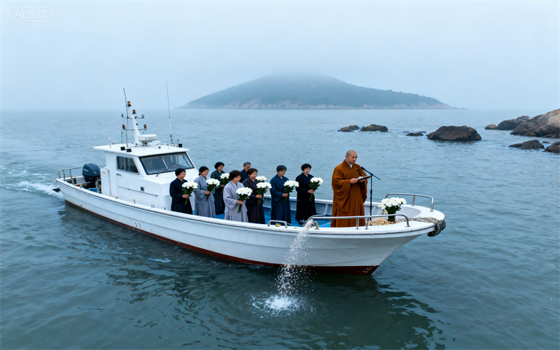普陀山海葬案例宗教人士主持的海葬现场纪要