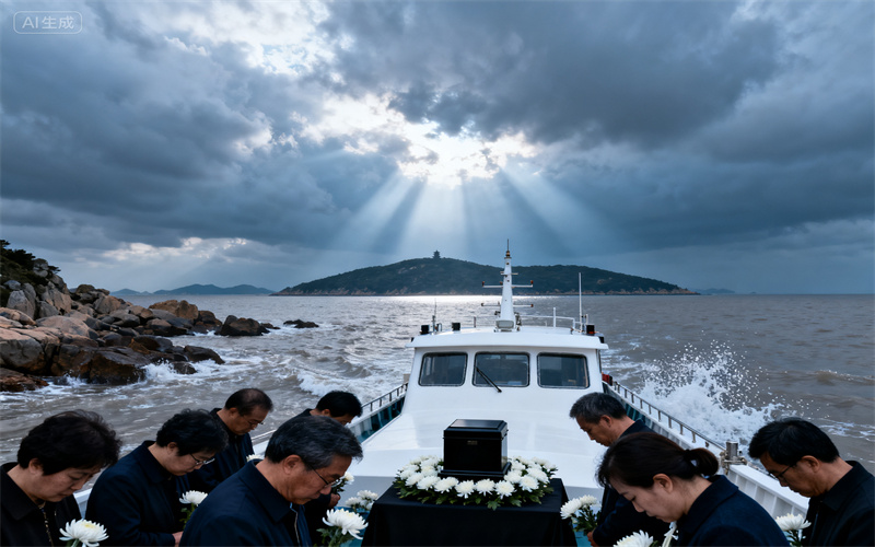 亲属携带故人遗物现场追思的案例