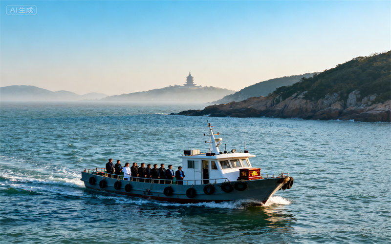 普陀山海葬案例为艺术家举办的纪念演出与海葬实录