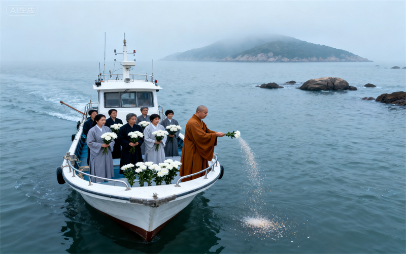 普陀山海葬案例船上茶点与服务细节的案例分析-2