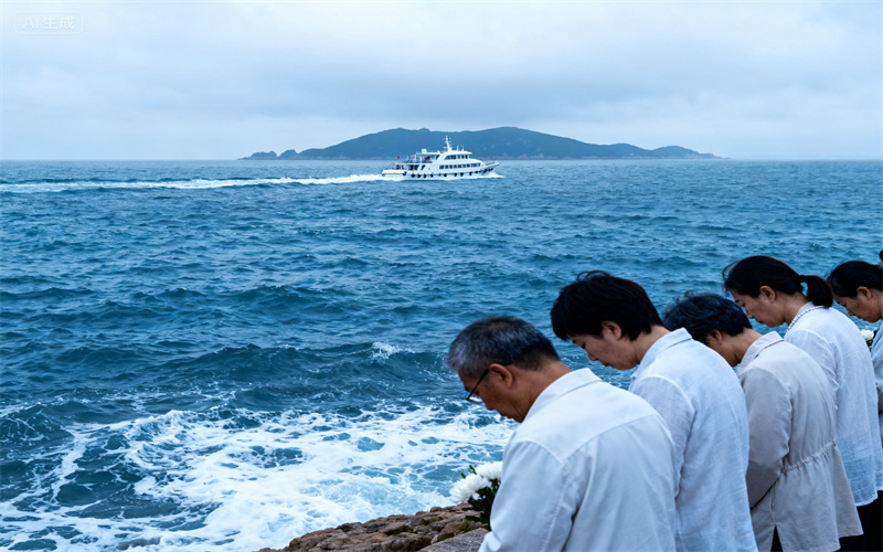 普陀山海葬案例亲友在现场朗诵故人手稿摘选的动人时刻