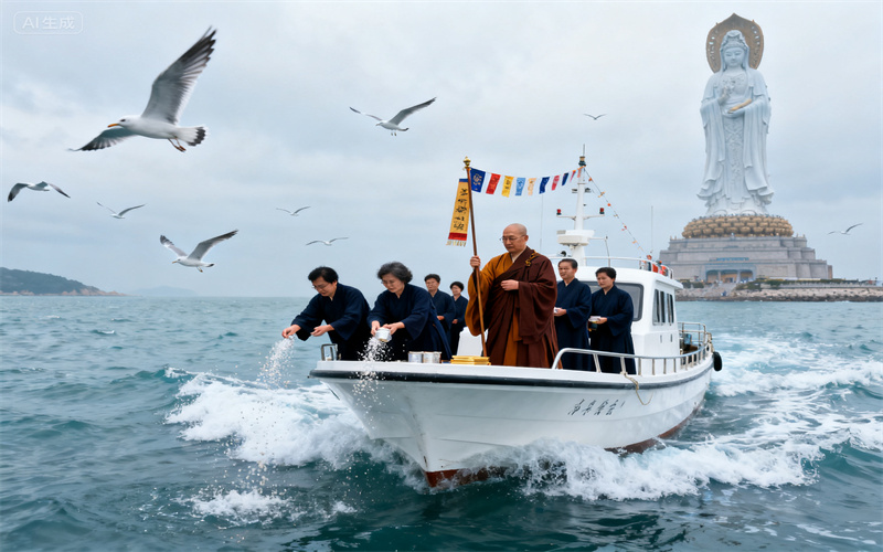 普陀山海葬案例家属如何在海葬中表达感恩之情分享