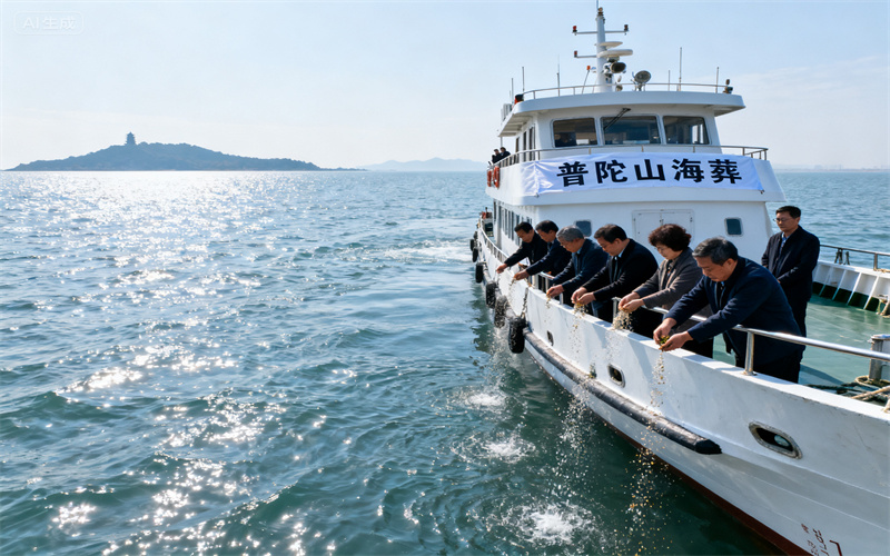 普陀山海葬案例亲友在现场朗诵故人诗稿的动人记录